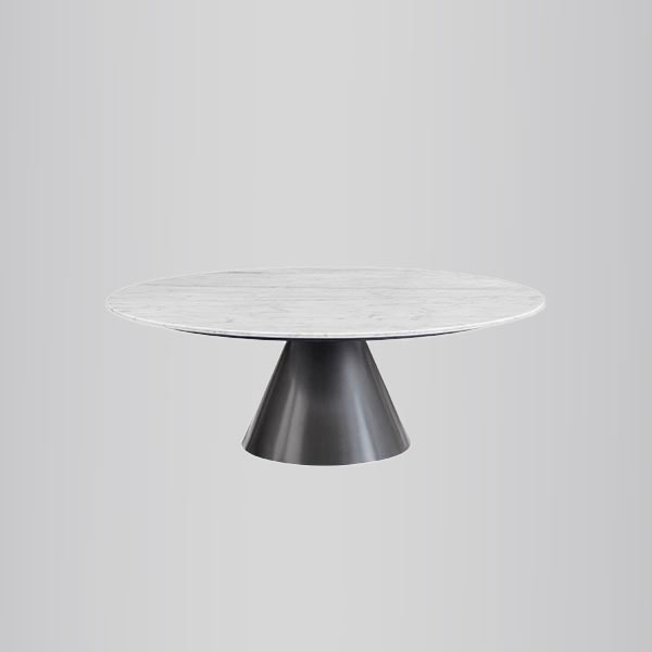 Modern Design White Marble Top Round Coffee Table