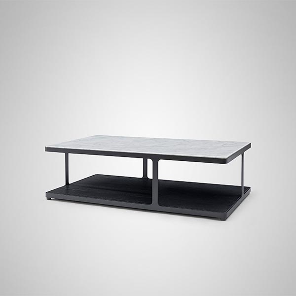 Hot Sale Modern Luxury Marble Top Metal Coffee Table