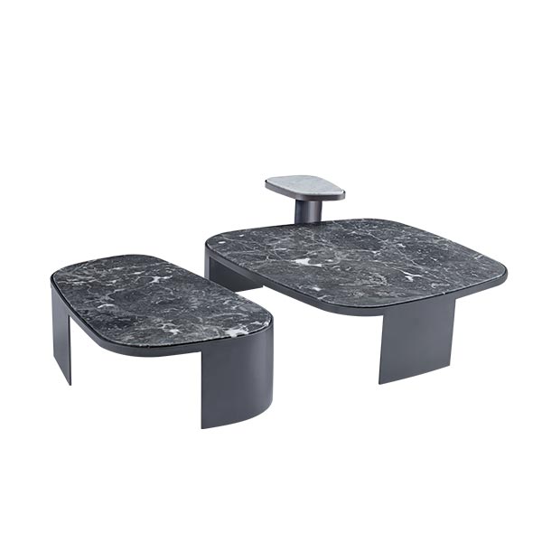 Modern Natural Stone Marble Living Room Hotel Lobby Coffee Table - Image 2