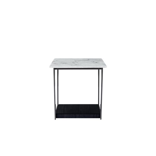 Italian Design Square Coffee Table with White Marble Table Top - Image 2