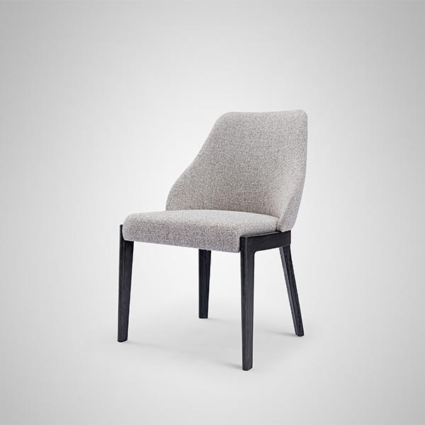 Luxury Restaurant Home Kitchen Upholstery Soft Fabric High Back Dining Chair