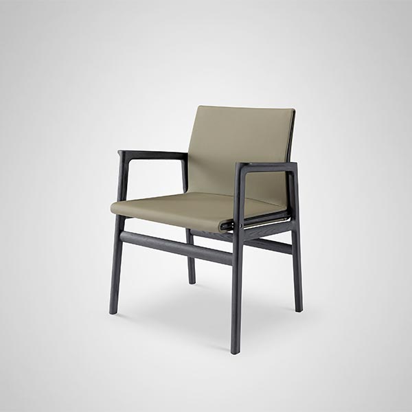 Solid Ash Wood Frame Dining Chair Classic Design