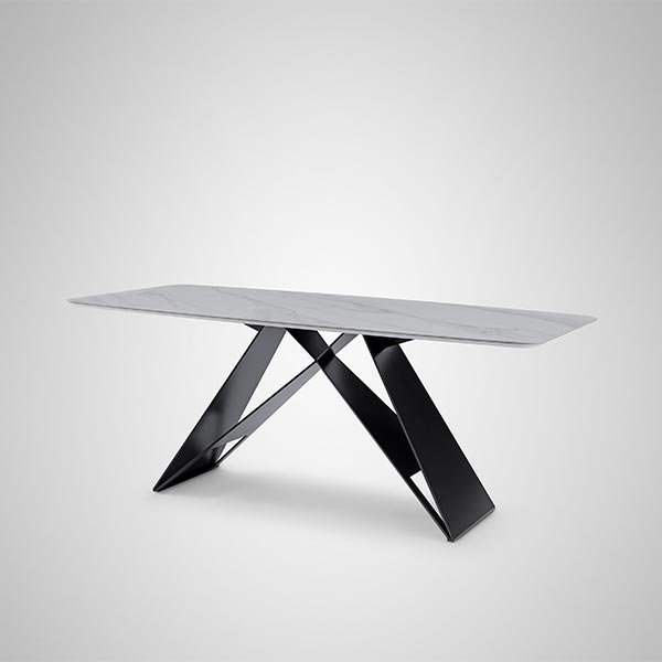 Special Creative Design Rectangle Marble Dining Tables Italian Style